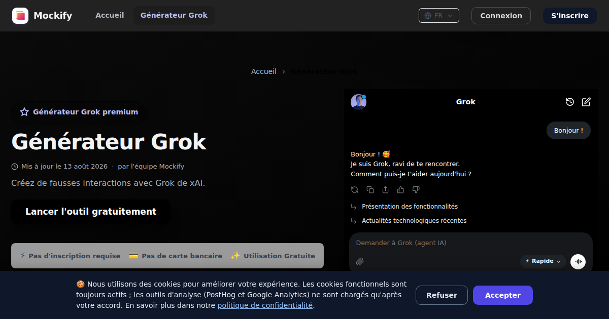 Exemple de capture d'écran réaliste générée avec Mockify