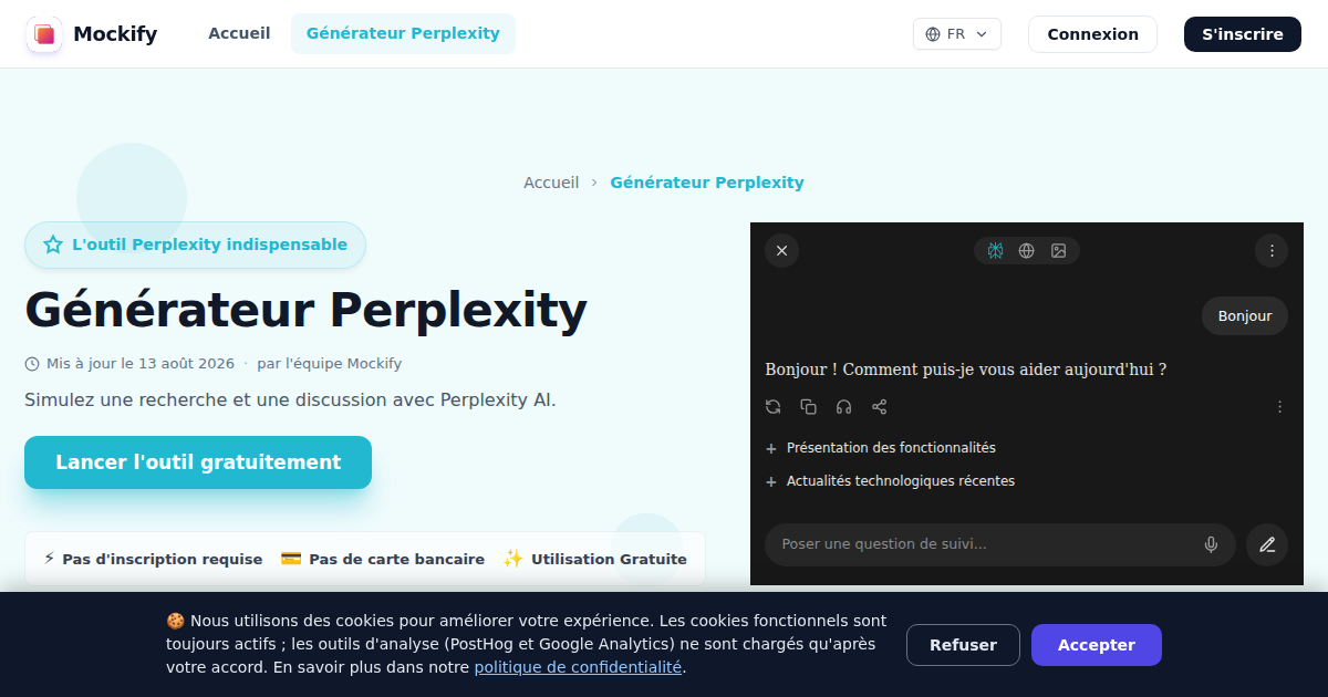 Exemple de capture d'écran réaliste générée avec Mockify