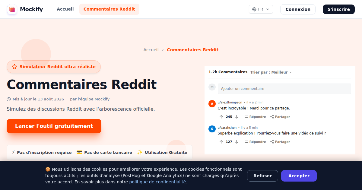 Exemple de capture d'écran réaliste générée avec Mockify